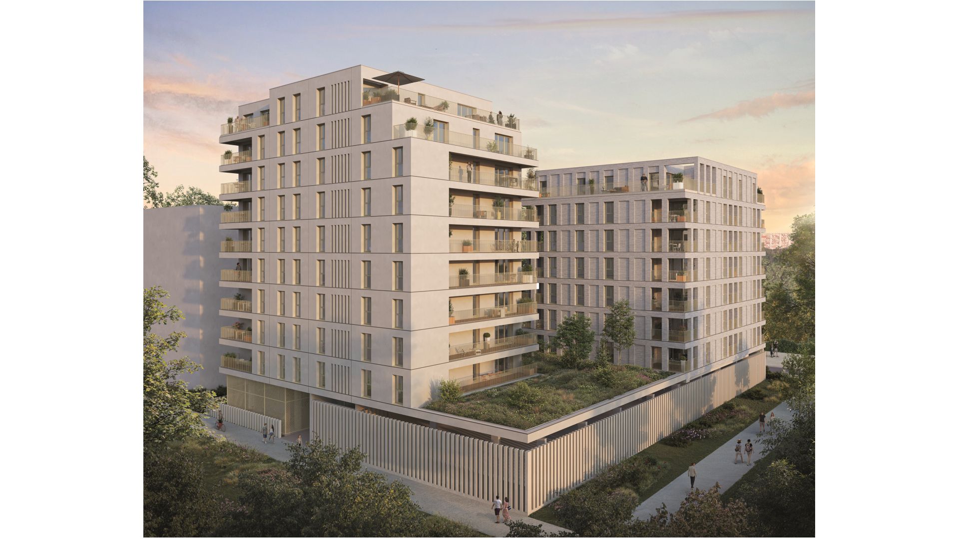 Greencity immobilier - achat appartements neufs du T2 au T5 - Résidence Park View 2 - Toulouse Empalot - 31400  