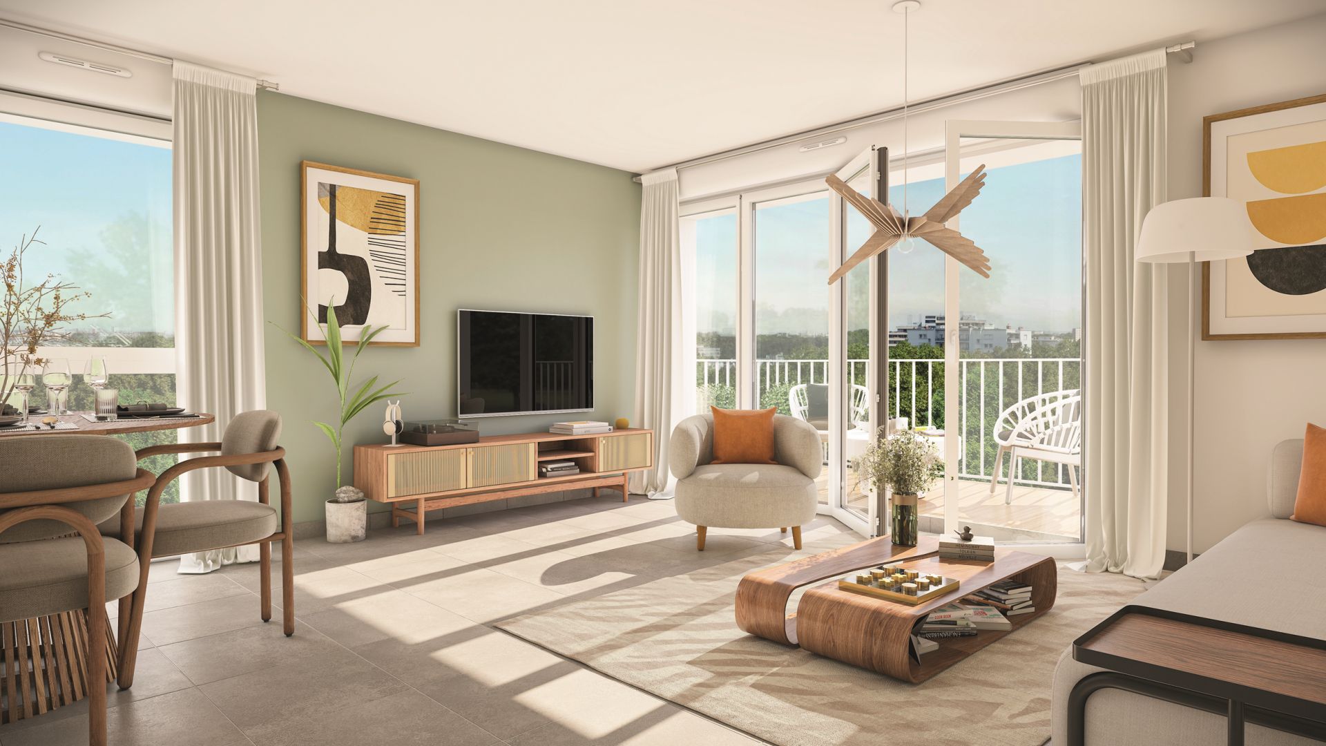 Greencity immobilier - achat appartements neufs du T2 au T5 - Résidence Park View 2 - Toulouse Empalot - 31400  