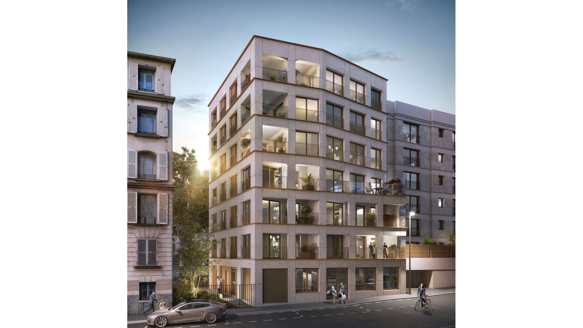 Greencity immobilier - achat appartements neufs du T1Bis  au T5 - Résidence Passage Saint-Mandé - Paris 12