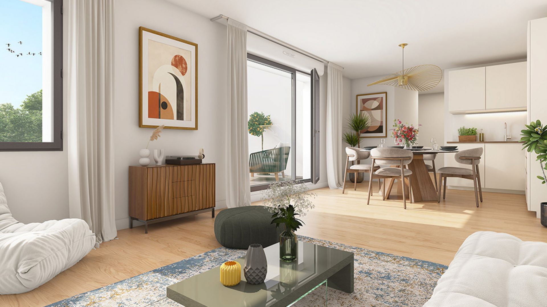 Greencity immobilier - achat appartements neufs T1 au T4 - Résidence Pavillon Léna - Aubervilliers 93300