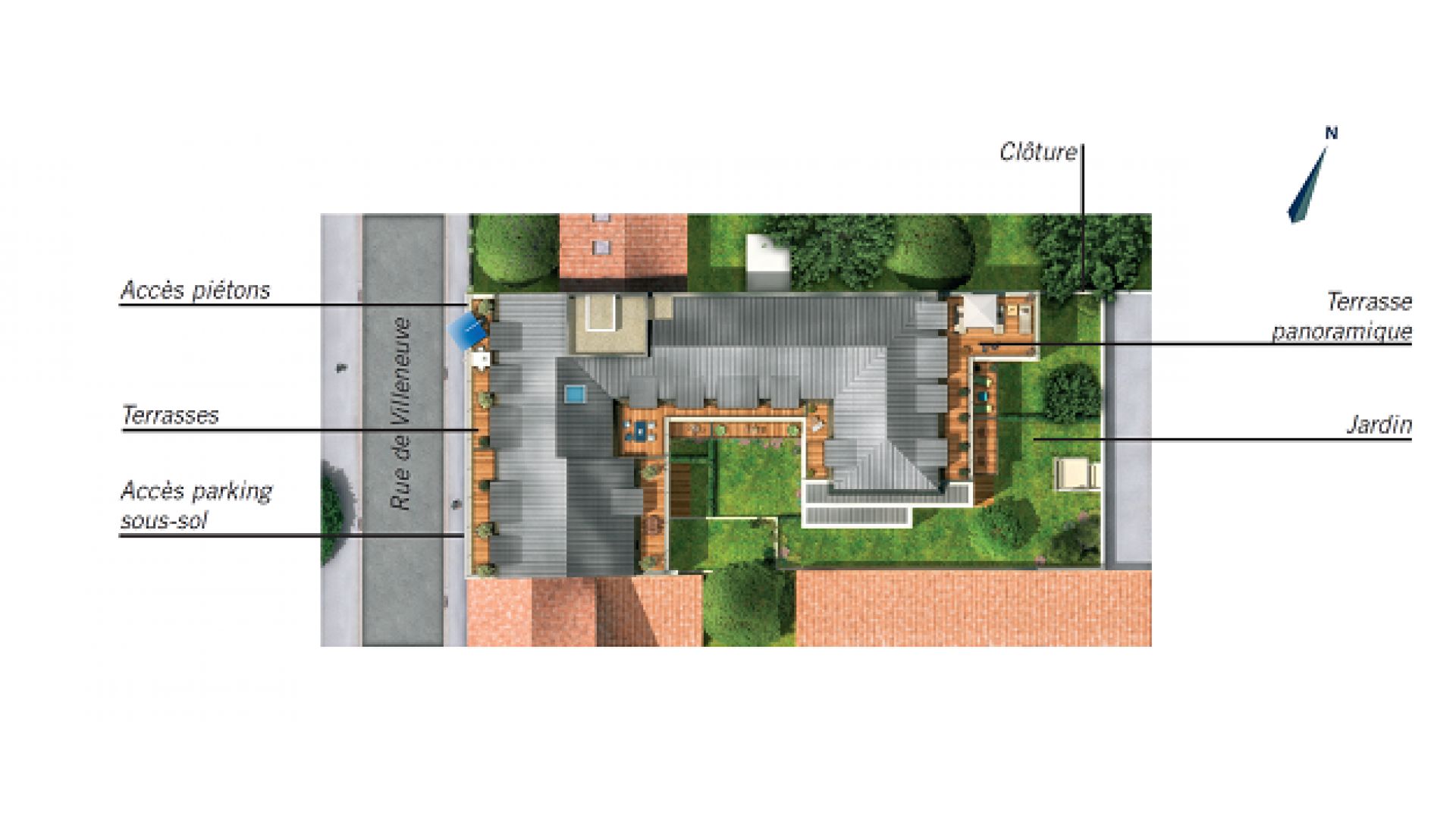 Greencityimmobilier - résidence L'opale - Bezons plan de masse