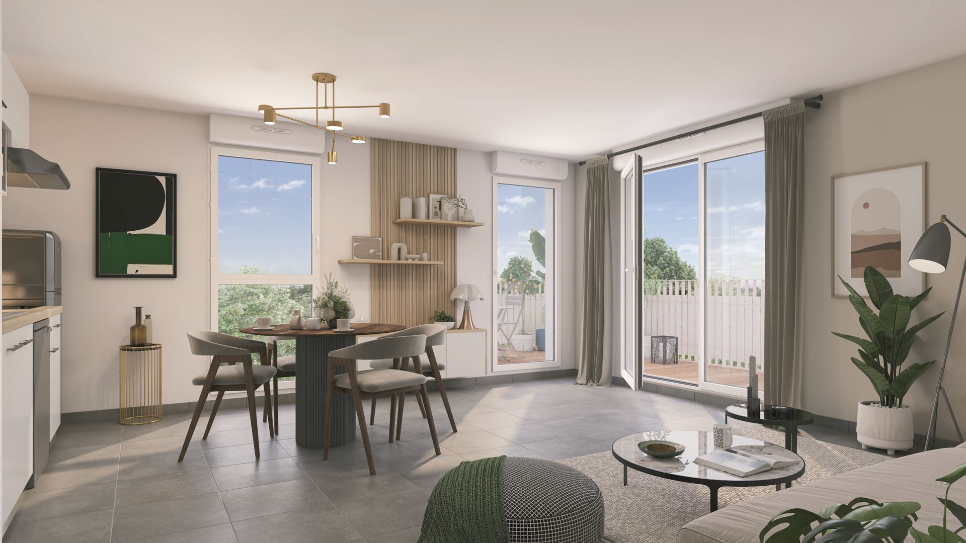 Greencity immobilier - achat appartements neufs du T2 au T4 - Résidence Reverso - 31200 Toulouse