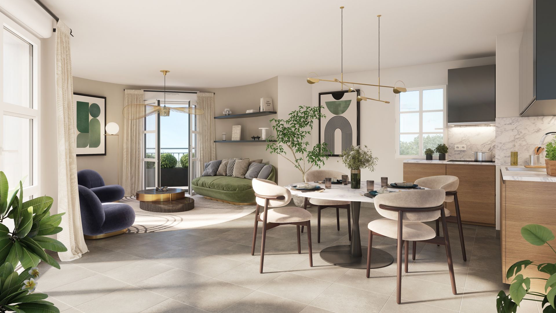Greencity immobilier - achat appartements neufs du T2 au T4 - Résidence Square Victoria - Villiers-Sur-Marne (4350