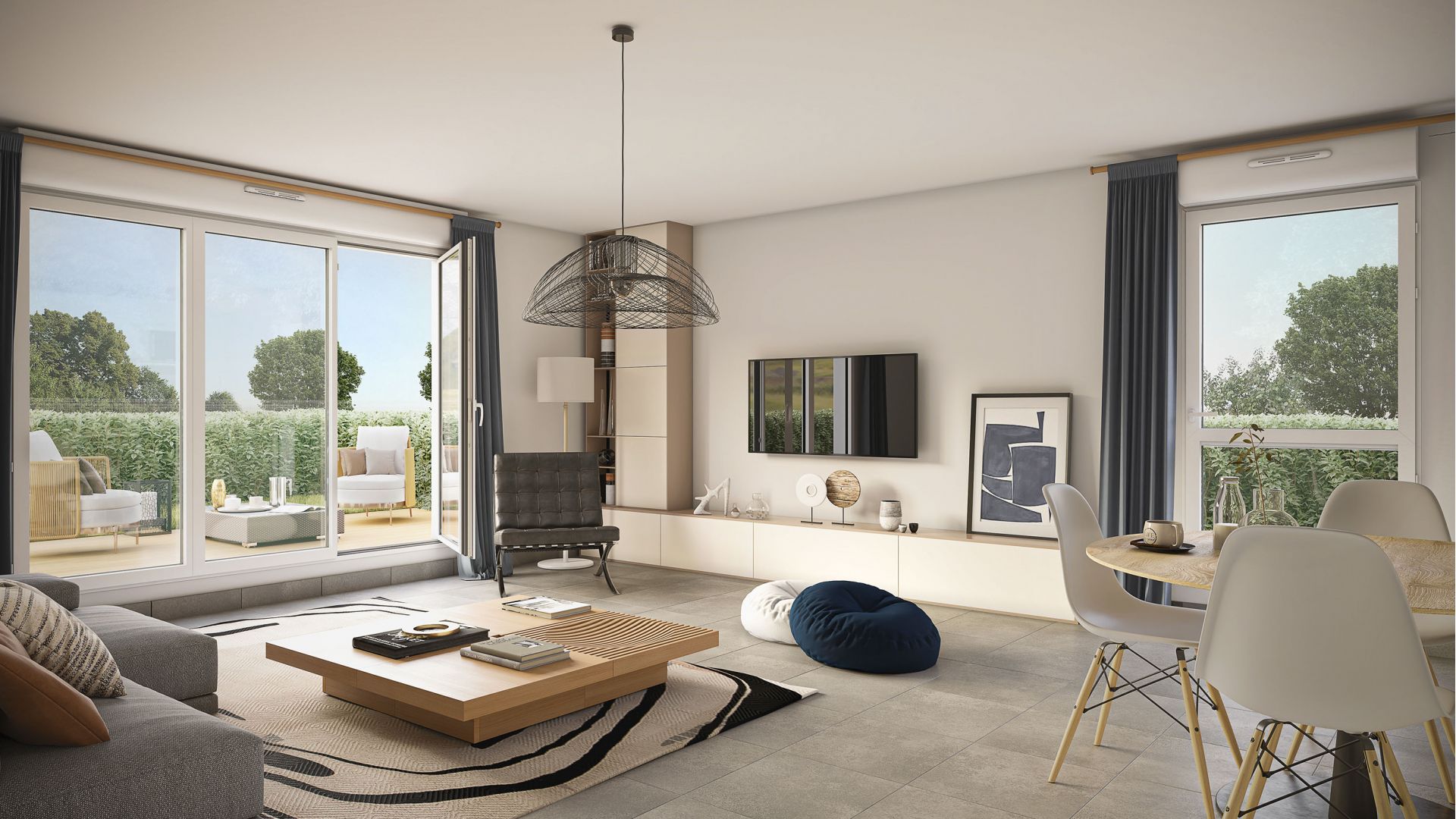 Greencity immobilier - achat appartements neufs du T2 au T3 - Résidence Val D'Olmières - 31120 Roquettes
