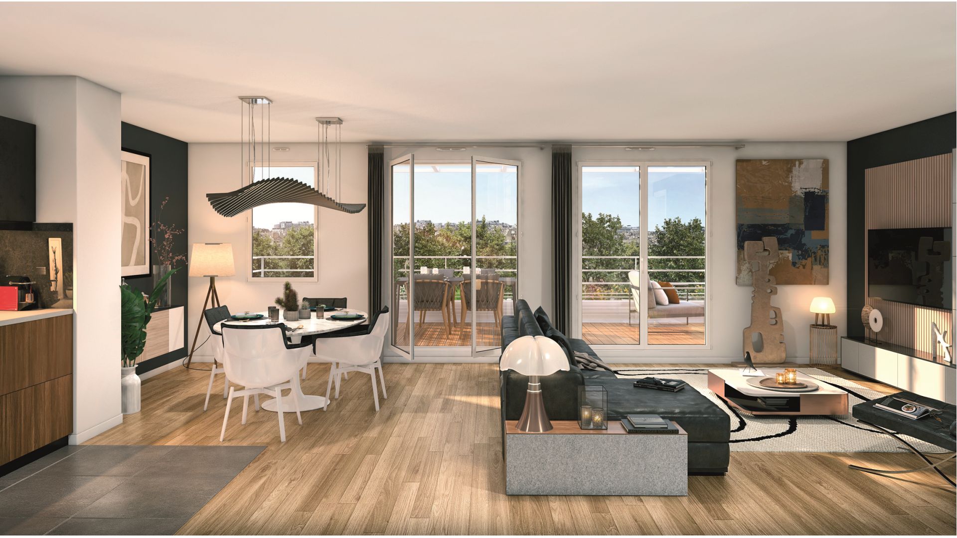 Greencity immobilier - achat appartements neufs du T2 au T5 - Résidence Villa Arty - 75020 Paris 20