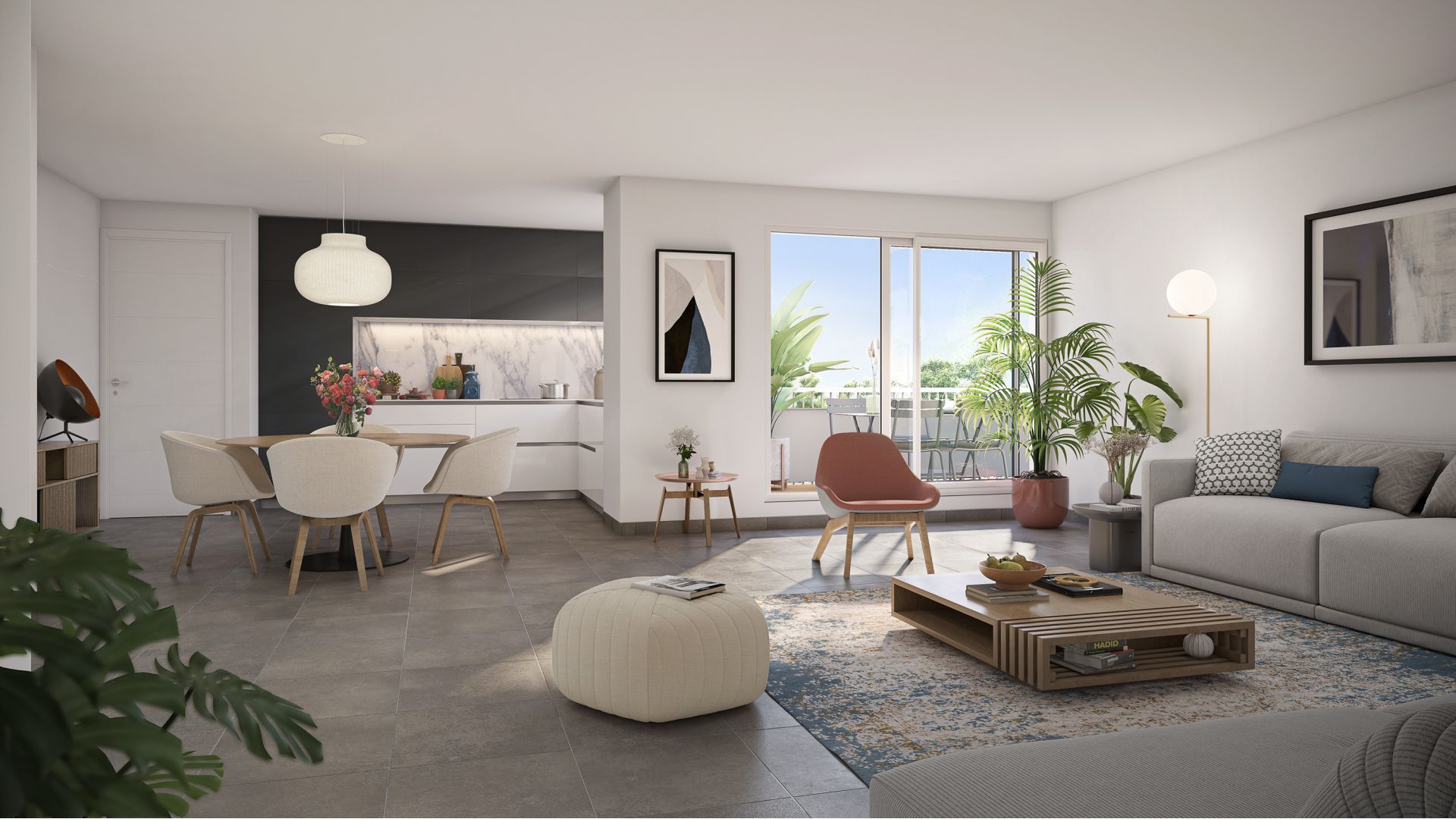 Greencity immobilier - achat appartements neufs du T2 au T5 - Résidence Villa Harmonie - 31200 Toulouse - vue intérieure