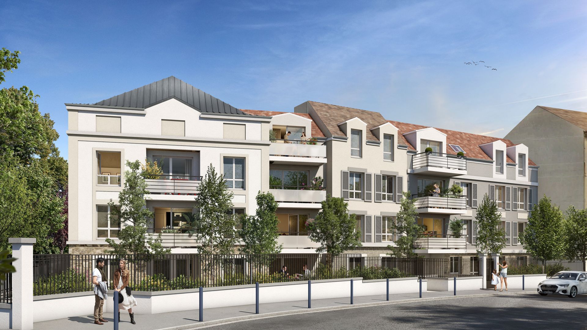 Greencity Immobilier - Villa Mermoz - achat appartements du T1 au T4 - Villemomble 93250