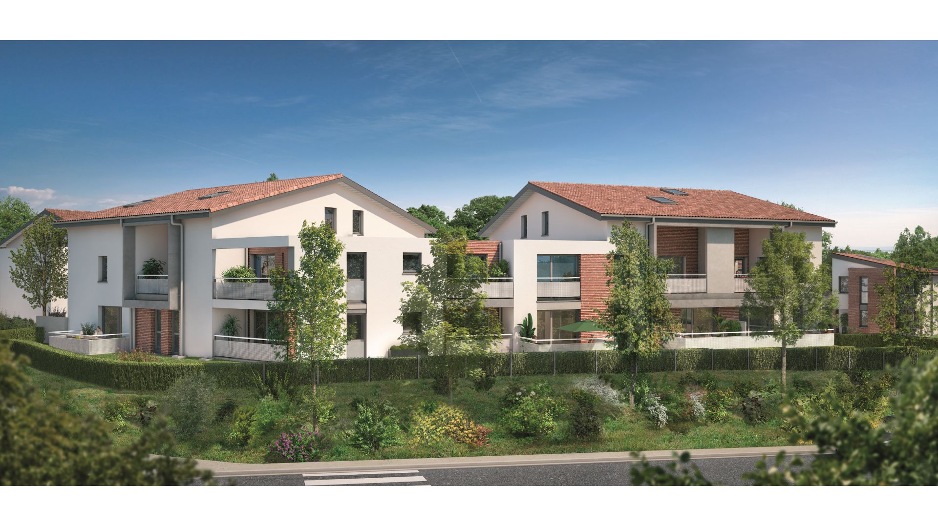 Greencity Immobilier - Villas Valéria - 31320 Auzeville - Villas neuves T6 - appartements neufs T2-T3 - collectif