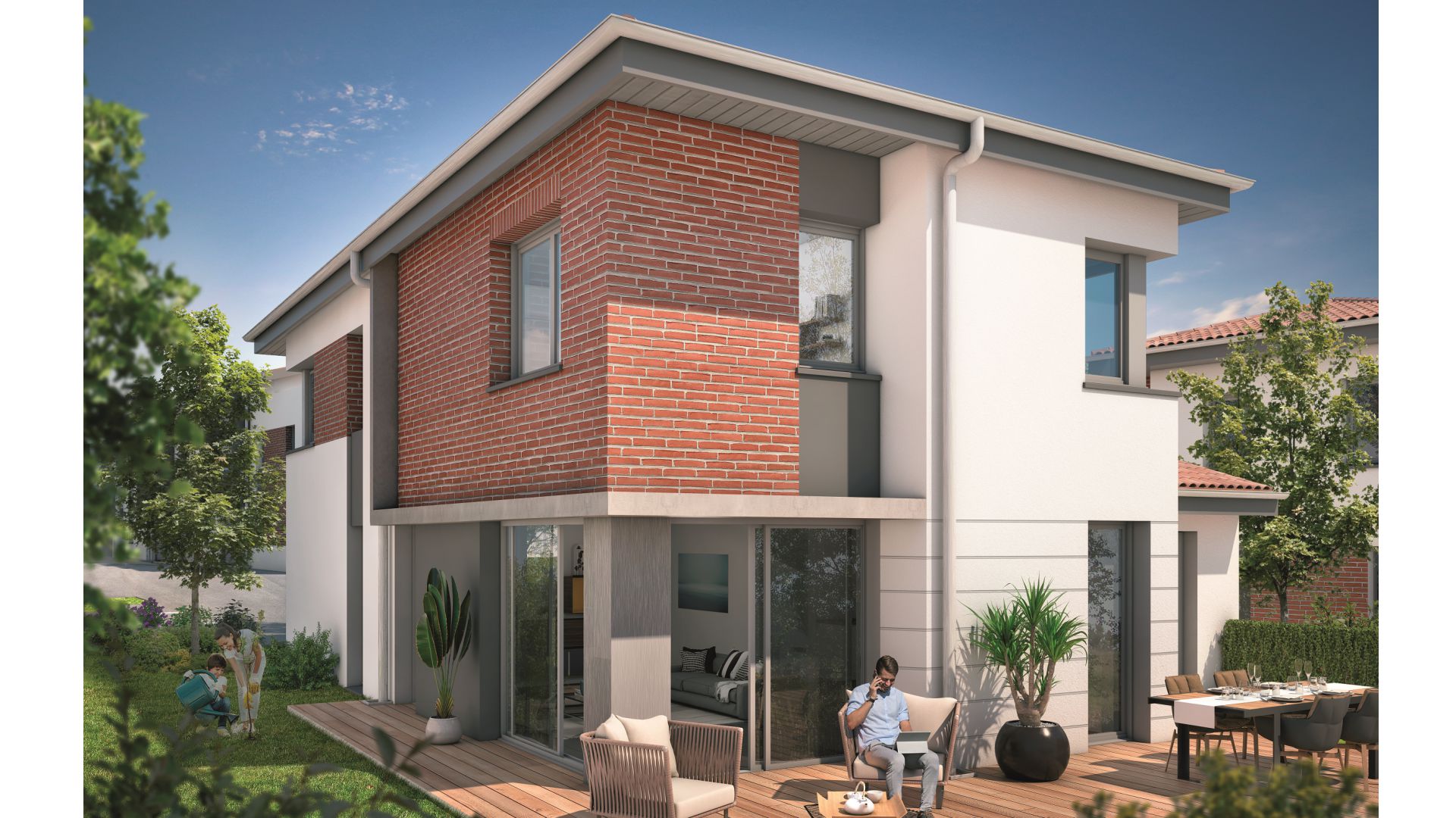 Greencity Immobilier - Villas Valéria   - 31320 Auzeville - Villas 2 neuves T6 - appartements neufs T2-T3  